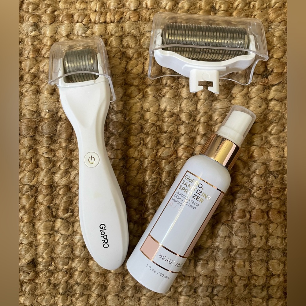 Glo pro with face and body attachment and sterilizing spray